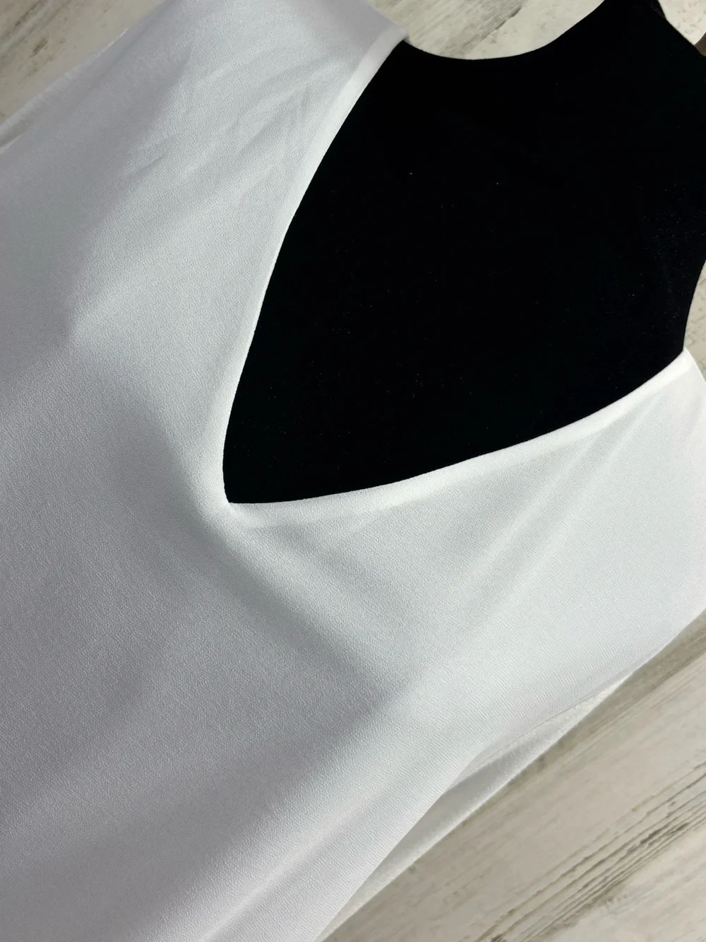 Michael Michael Kors Plus Size White V-Neck Layered Top